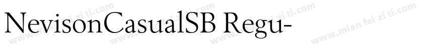 NevisonCasualSB Regu字体转换